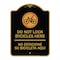 Signmission Do Not Lock Bicycles Here No Estacione Su Bicicleta Aqui With No Bicycle Graphic, BG-1824-24148 A-DES-BG-1824-24148 - alternate 1